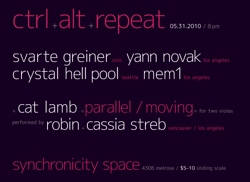 CTRL+ALT+REPEAT